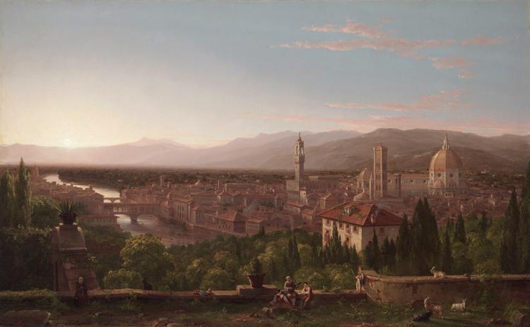 Thomas Cole View of Florence from San Miniato (mk13) oil painting image